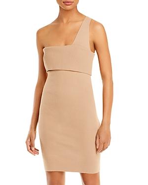 Line & Dot Sylvie One Shoulder Ribbed Dress