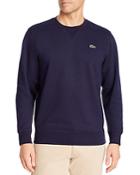Lacoste Cotton-blend Brushed Fleece Sweatshirt
