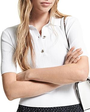 Michael Michael Kors Ribbed Polo Top