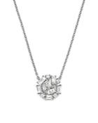 Kc Designs 14k White Gold Mosaic Diamond Cluster Necklace, 16