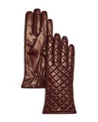 Bloomingdale's Cashmere Lined Quilted Leather Gloves - 100% Exclusive