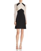 Nanette Lepore Color-block Lace Dress