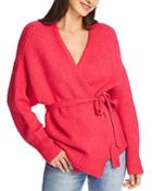 1.state Belted Wrap Sweater