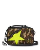 Golden Goose Deluxe Brand Yellow Camouflage Print Star Bag