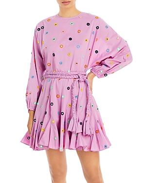 Rhode Ella Embroidered Cotton Dress