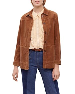 Gerard Darel Nelle Belted Corduroy Jacket