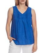 Vince Camuto Linen Pleated Top