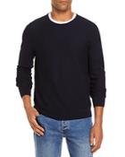 The Men's Store At Bloomingdale's Tipped Textured Birdseye Crewneck Sweater - 100% Exclusive