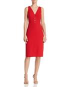 Laundry By Shelli Segal Caged Crepe Sheath Dress - 100% Exclusive