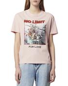 Sandro Gerda No Limit For Love & Floral Graphic Tee