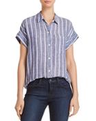 Rails Mia Button-back Striped Shirt
