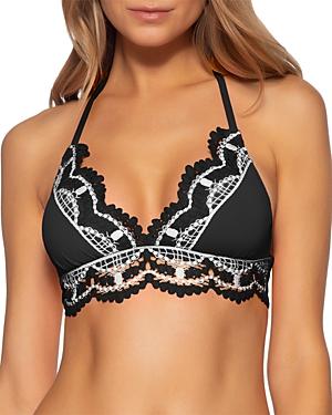 Becca By Rebecca Virtue Delilah Lace Trim Bikini Top