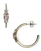 Nadri Pave Hoop Earrings