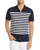 Michael Kors Short-sleeve Striped Classic Fit Shirt
