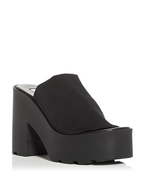 Steve Madden Women's Sami Platform Block Heel Slide Sandals