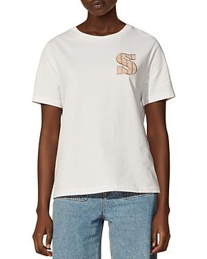 Sandro Leo Organic Cotton S Patch Tee