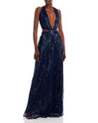 Ramy Brook Selena Cutout Sequin Gown