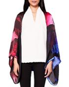 Ted Baker Issy Impressionist Cape Silk Scarf
