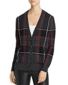 C By Bloomingdale's Plaid Cashmere Grandfather Cardigan - 100% Exclusive