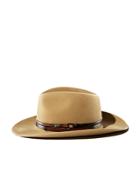 Bailey Of Hollywood Stedman Leather Trimmed Fedora Hat