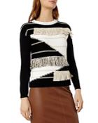 Karen Millen Fringe Knit Sweater