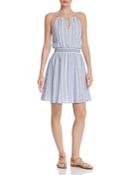 Aqua Smocked-waist Striped Dress - 100% Exclusive