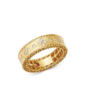 Roberto Coin 18k Yellow Gold Princess Diamond Round Ring