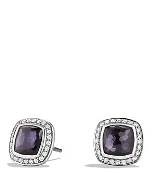 David Yurman Earrings With Lavender Amethyst And Diamonds