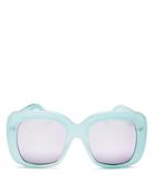 Quay Day After Day Mirrored Square Sunglasses, 62mm