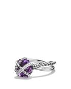 David Yurman Petite Cable Wrap Ring With Amethyst And Diamonds