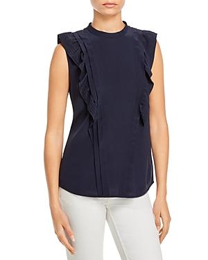 Rebecca Taylor Silk Ruffled Top