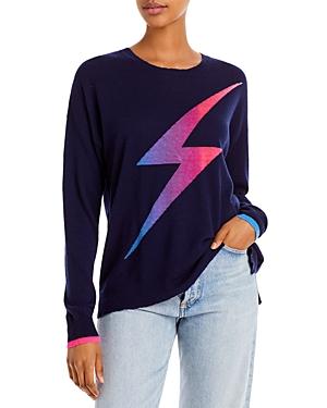 Sundry Ombre Bolt Crewneck Sweater
