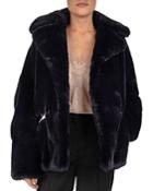 The Kooples Double-breasted Faux-fur Coat