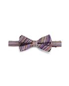 Paul Smith Striped Pre-tied Silk Bow Tie