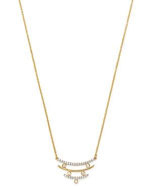 Bloomingdale's Diamond Triple-row Pendant Necklace In 14k Yellow Gold, 0.15 Ct. T.w. - 100% Exclusive