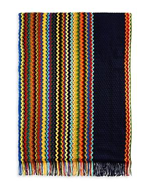 Missoni Sciarpa Wool Zigzag Stripe Scarf