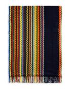 Missoni Sciarpa Wool Zigzag Stripe Scarf