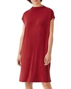 Eileen Fisher Funnel Neck Knee Length Dress