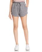 B Collection By Bobeau Leopard-print French Terry Shorts
