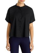 Eileen Fisher Mandarin Collar Shirt - 100% Exclusive