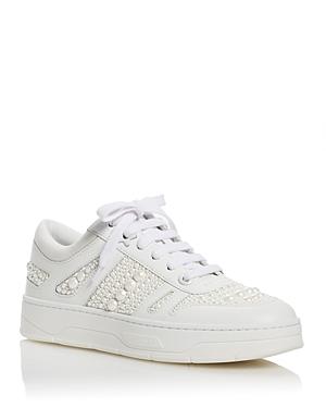 Jimmy Choo Women's Hawaii Beaded Low Top Sneakers