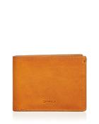 Shinola Slim Navigator Distressed Leather Bi Fold Wallet
