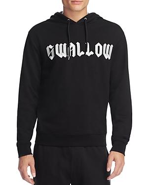 Mcq Alexander Mcqueen Swallow Embroidered Pullover Hoodie