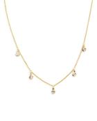 Bloomingdale's Diamond Droplet Station Necklace In 14k Yellow Gold, 0.30 Ct. T.w. - 100% Exclusive