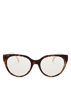 Fendi Women's Cat Eye Blue Light Glasses, 53mm