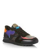 Valentino Men's Color Blocked Camouflage Lace Up Sneakers