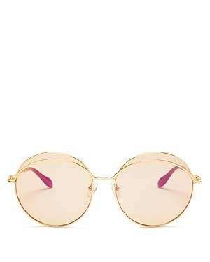 Sonix Oasis Mirrored Round Sunglasses, 60mm