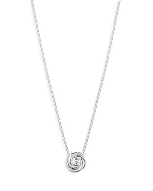 Lauren Ralph Lauren Diamond Stud Pendant Necklace, 17
