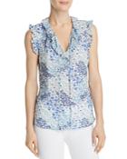 Rebecca Taylor Ava Sleeveless Floral Top