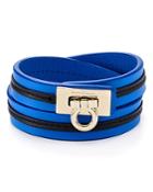 Salvatore Ferragamo Leather Wrap Bracelet